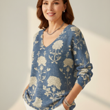 NOEMIE | Svetřík s výstřihem do V