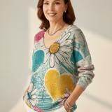 HELENE | Svetřík s výstřihem do V