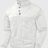 Dawson - Svetr s dlouhým rukávem Henley s pruhy