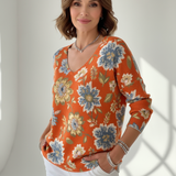 CAMILLE | Svetr s výstřihem do V