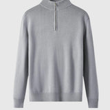 Libuše- Svetr s zipem z merino vlny Capri