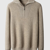 Libuše- Camisola Portofino z kašmíru s polovičním zipem