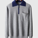 Libuše- Polo Castelle s zipem z kašmíru