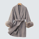 Dagmar™ | Elegantní kabát s eko kožešinou