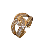 Elegantní prsten s uzlem