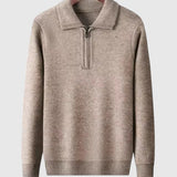 Libuše- Kašmírový svetr s čtvrtovým zipem Gstaad