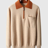 Libuše- Polo Castelle s zipem z kašmíru