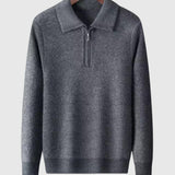 Libuše- Kašmírový svetr s čtvrtovým zipem Gstaad