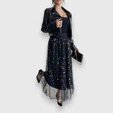 Leonie – Barevná sukně s puntíky