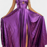 Aikaterini™ | Lesklé maxi šaty