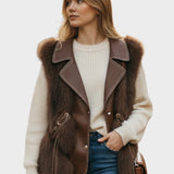 Alina™ kožená vesta – Stylová a nadčasová