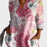 Bavlněná květinová košile