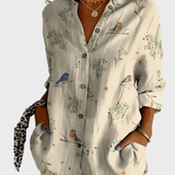 Bavlněná květinová košile