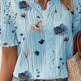 Bruna - Stylový top s V-výstřihem ve tvaru srdce