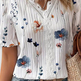 Bruna - Stylový top s V-výstřihem ve tvaru srdce