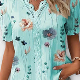 Bruna - Stylový top s V-výstřihem ve tvaru srdce