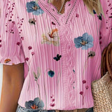 Bruna - Stylový top s V-výstřihem ve tvaru srdce