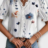 Bruna - Stylový top s V-výstřihem ve tvaru srdce