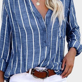 Débora - Ručně vyráběná pruhovaná košile