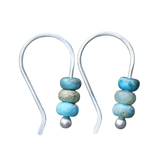 Tyrkysové perlové náušnice