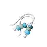 Tyrkysové perlové náušnice