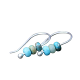 Tyrkysové perlové náušnice