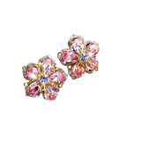 Náušnice ze sterlingového stříbra s barevnými zirkony