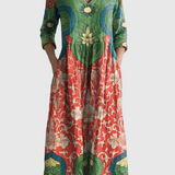 Lada | Maxi šaty s vintage květinovým potiskem