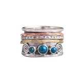 Bohémský safírový meditační prsten