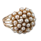 Vsazený perlový prsten