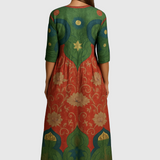 Lada | Maxi šaty s vintage květinovým potiskem