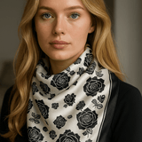 Elodie-huivi (100 % hedvábí – 68 cm)