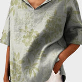 Flávia - Stylový lněný top