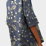 Flávia - Stylový lněný top