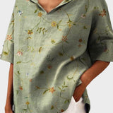 Flávia - Stylový lněný top