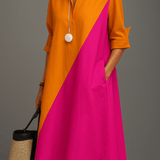 Helene - Stylové midi šaty pro bezstarostnou eleganci