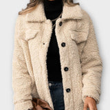 Hřejivý - teddy-kabát