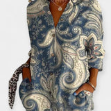 Košile na knoflíky s květinovým vzorem