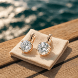 Kulaté náušnice se zirkonem