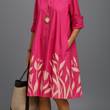 Liane - luxusní midi šaty pro bezstarostnou eleganci