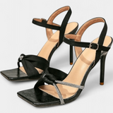 Loera | Stylové strassové vysoké podpatky