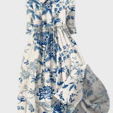 Porcelánové šaty s květinovým vzorem