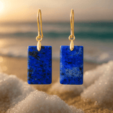 Neličkové náušnice v mořské zelené barvě