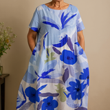 Oceánové Květiny – Šaty s krytím břicha