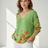 CLEMENCE | Svetr s výstřihem do tvaru V