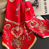 Rossana-huivi (100 % hedvábí - 68 cm)