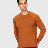 Huberd | Pánský svetr s kostkovaným vzorem