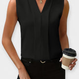 Stylový top bez rukávů