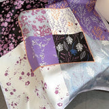 Violetta-háčkovaný šátek (100% hedvábí - 68cm)