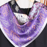 Violetta-háčkovaný šátek (100% hedvábí - 68cm)